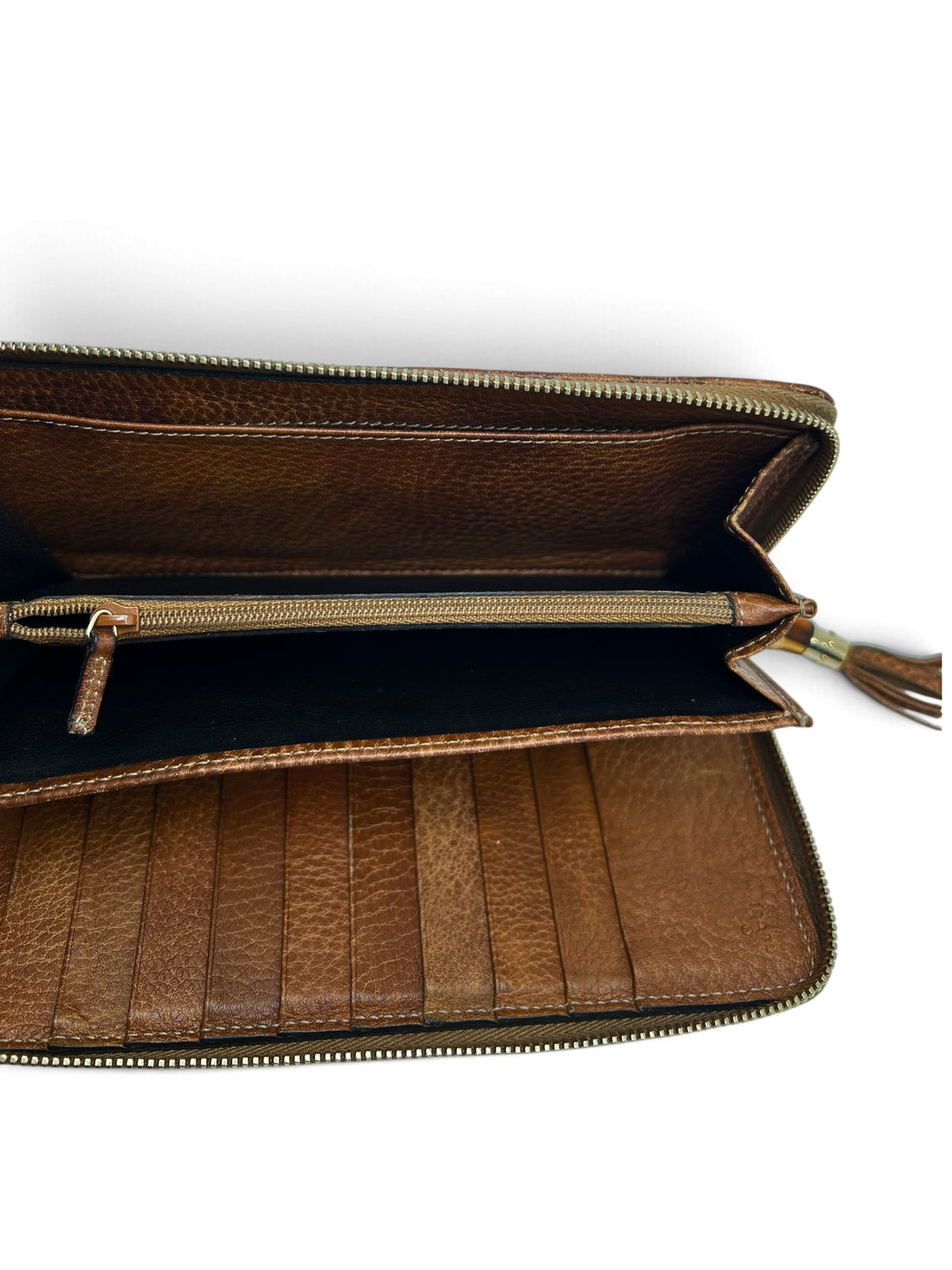 Gucci - Portefeuille GG marron