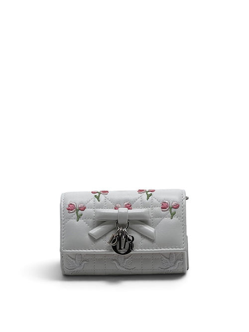 Dior - Portefeuille blanc Glycine Lady
