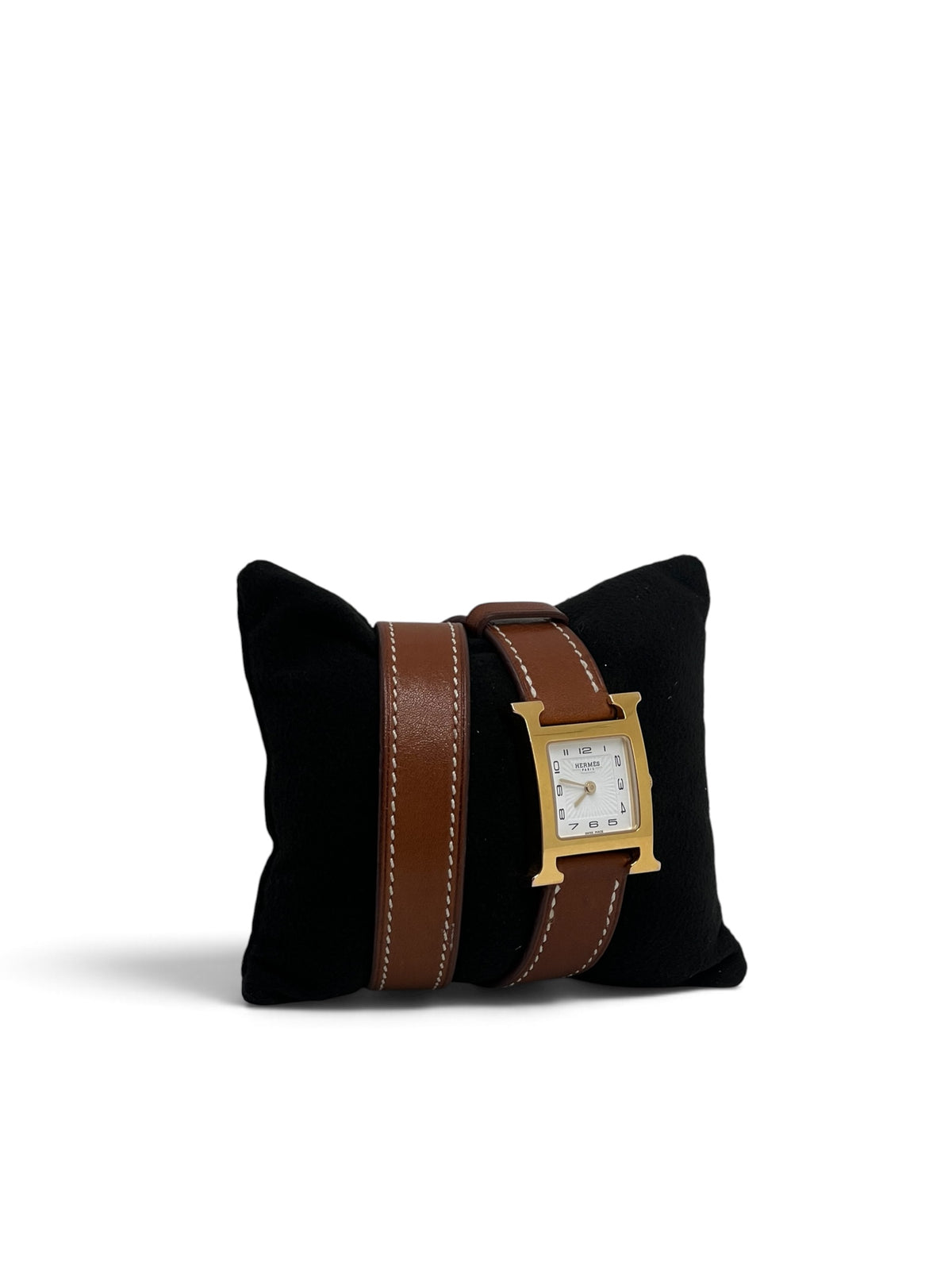 Hermès - Montre Heure H petit modèle 25 mm double tour