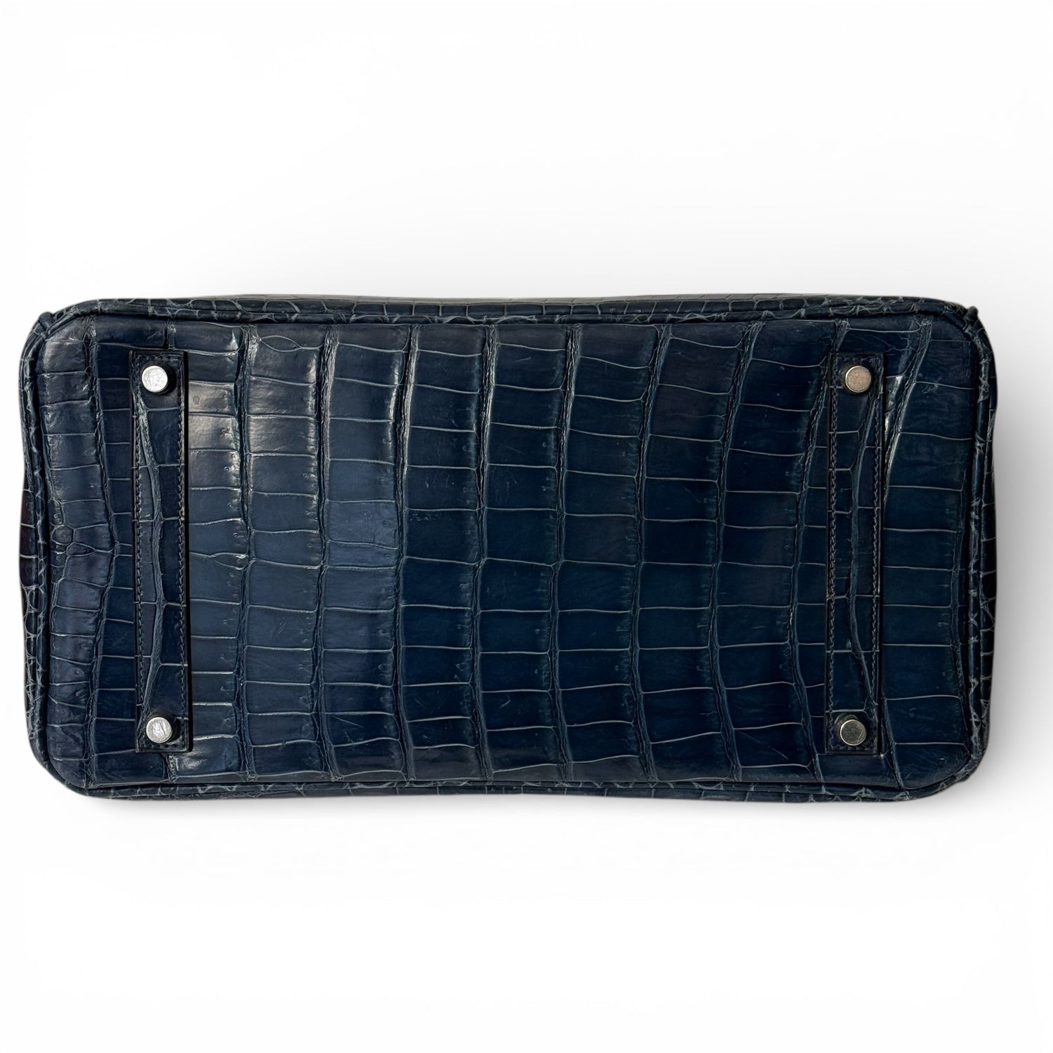 Hermès - Sac Birkin 35 crocodile bleu