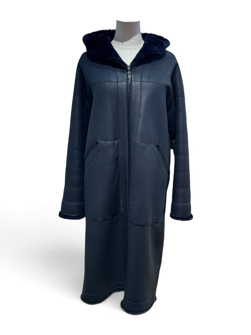 Manteau en laine bleu nuit TXS