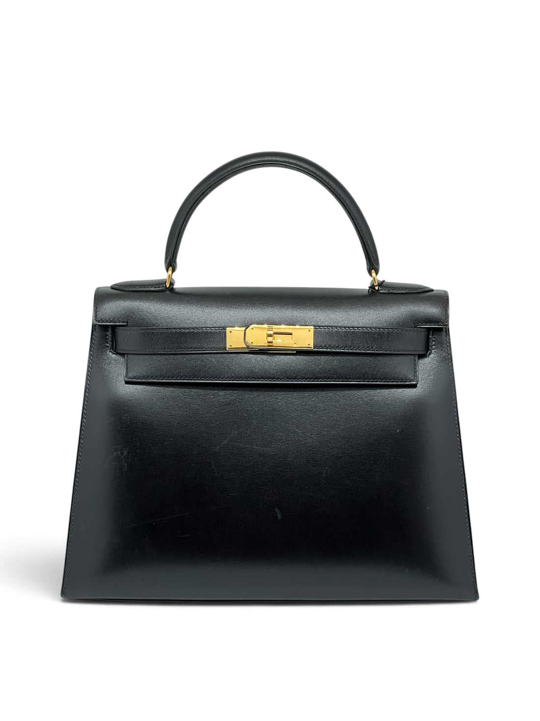 Hermès - Sac Kelly 28 Box finition dorée