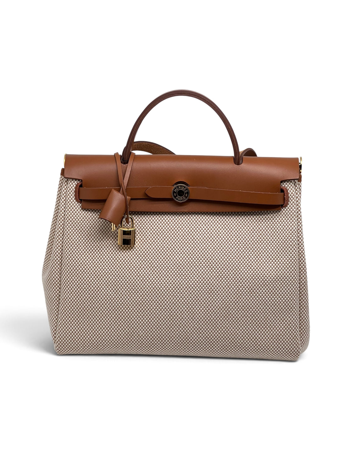 Hermès - Sac Herbag Zip 31 Toile Criss Viking / Vache Hunter
