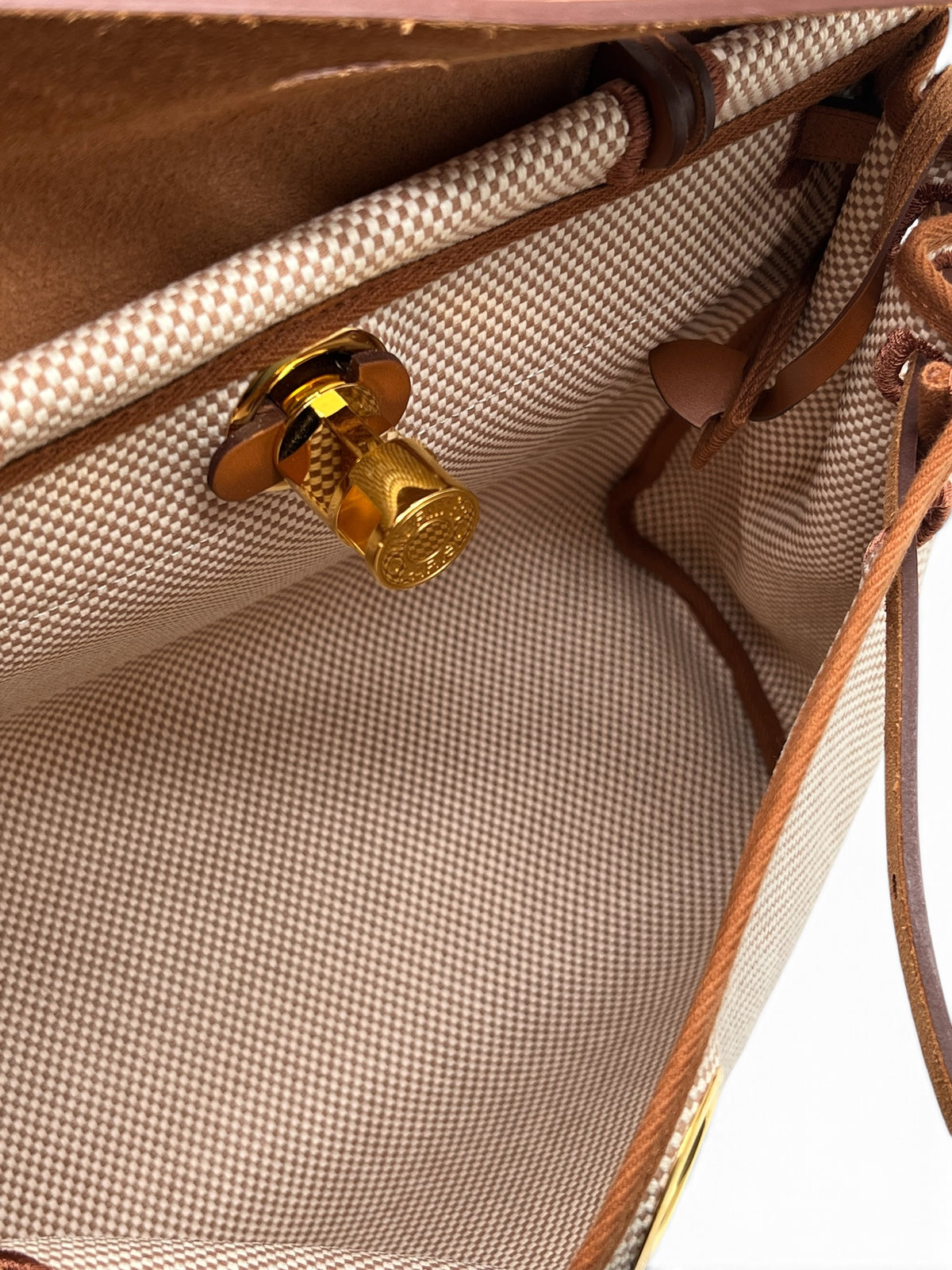 Hermès - Sac Herbag Zip 31 Toile Criss Viking / Vache Hunter