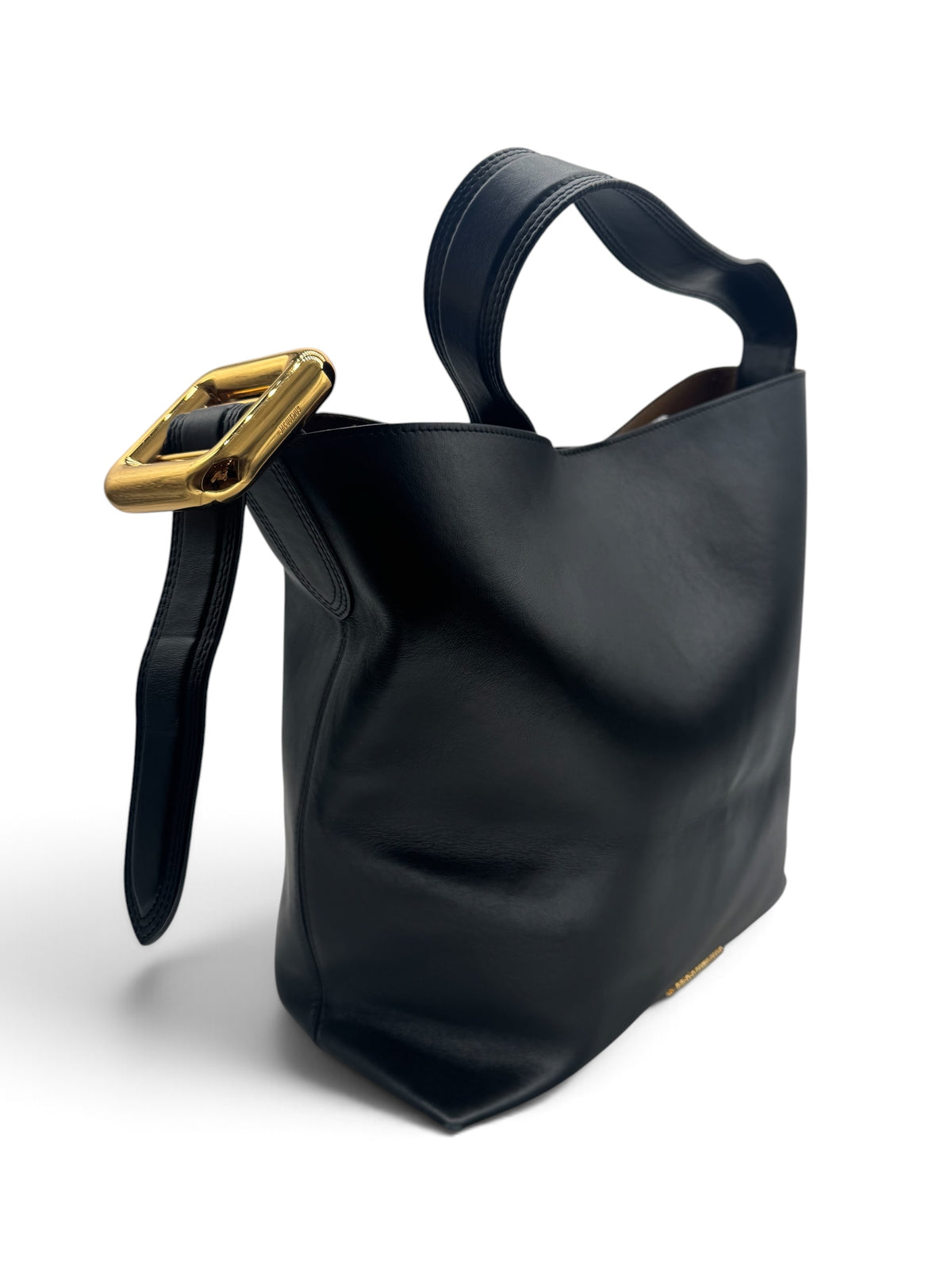 Jacquemus - Le Régalo Hobo cuir noir