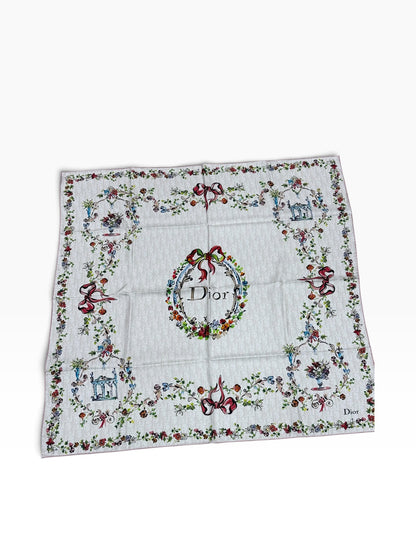Dior - carré 90 arabesque dioriviera soie hommage Christian Bérard