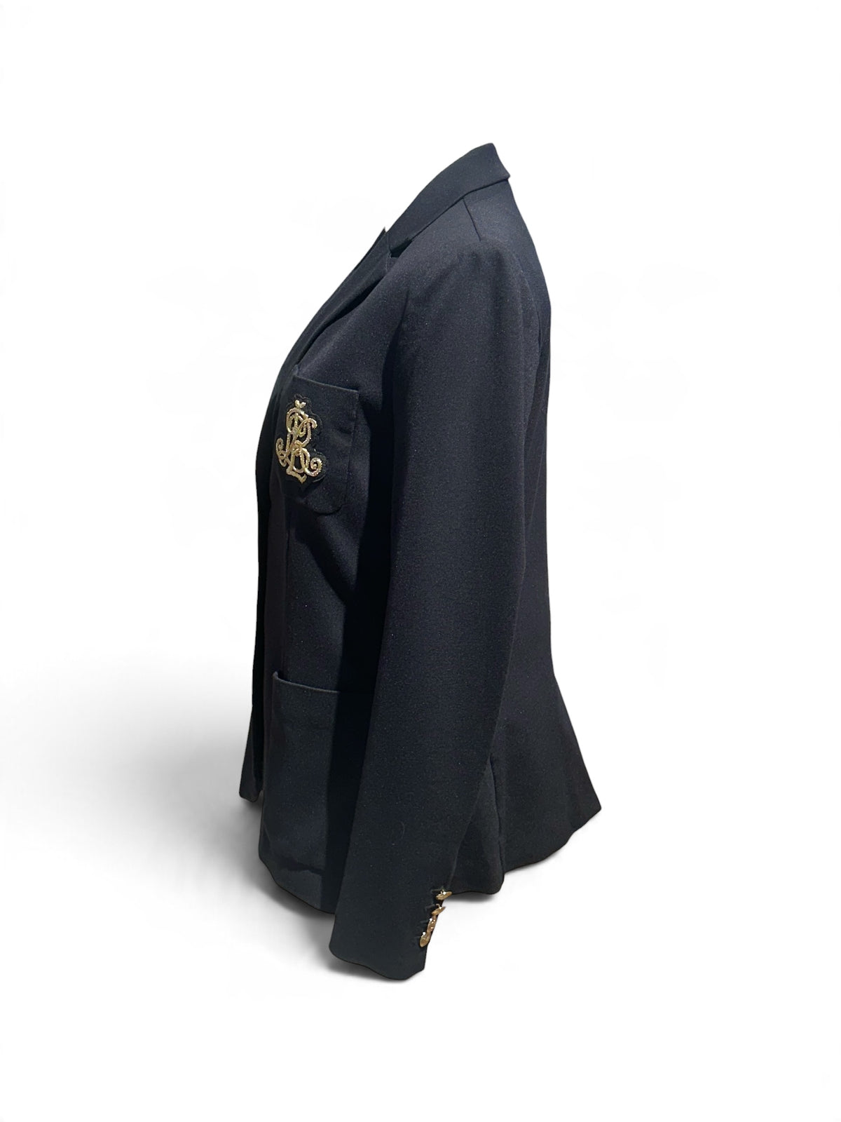 Ralph Lauren - Blazer noir blason doré