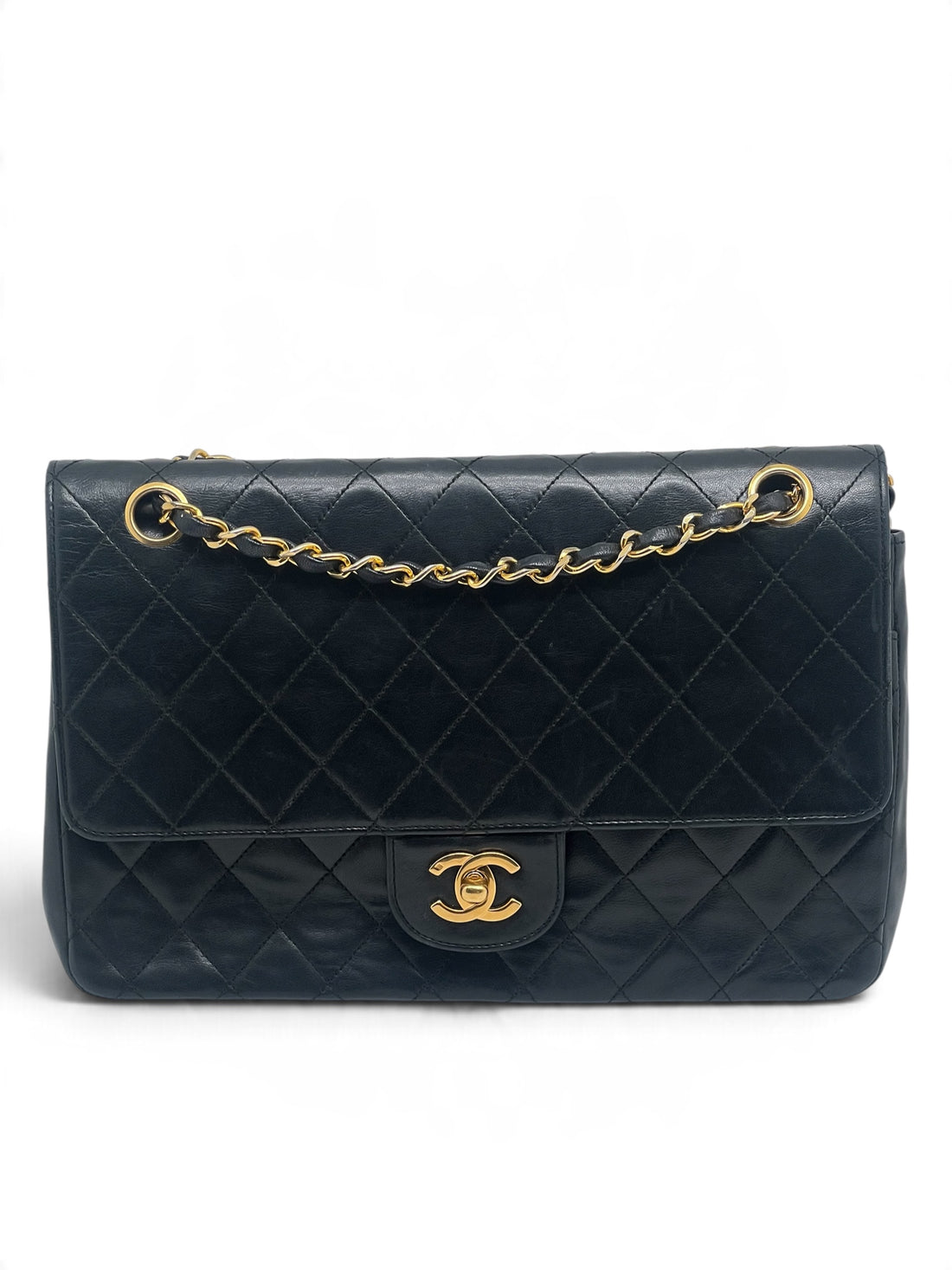 Chanel - Sac Timeless 27 double flap 1986-1988