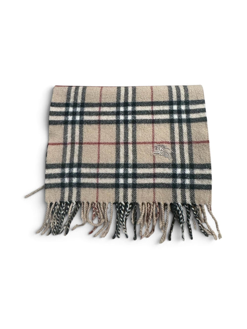 Burberry - Écharpe tartan beige