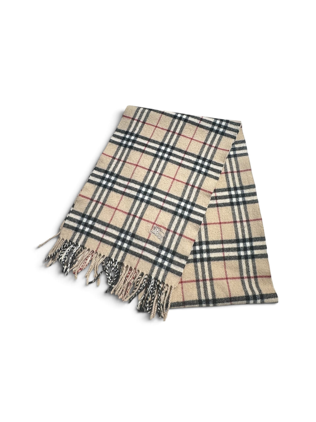 Burberry - Écharpe tartan beige