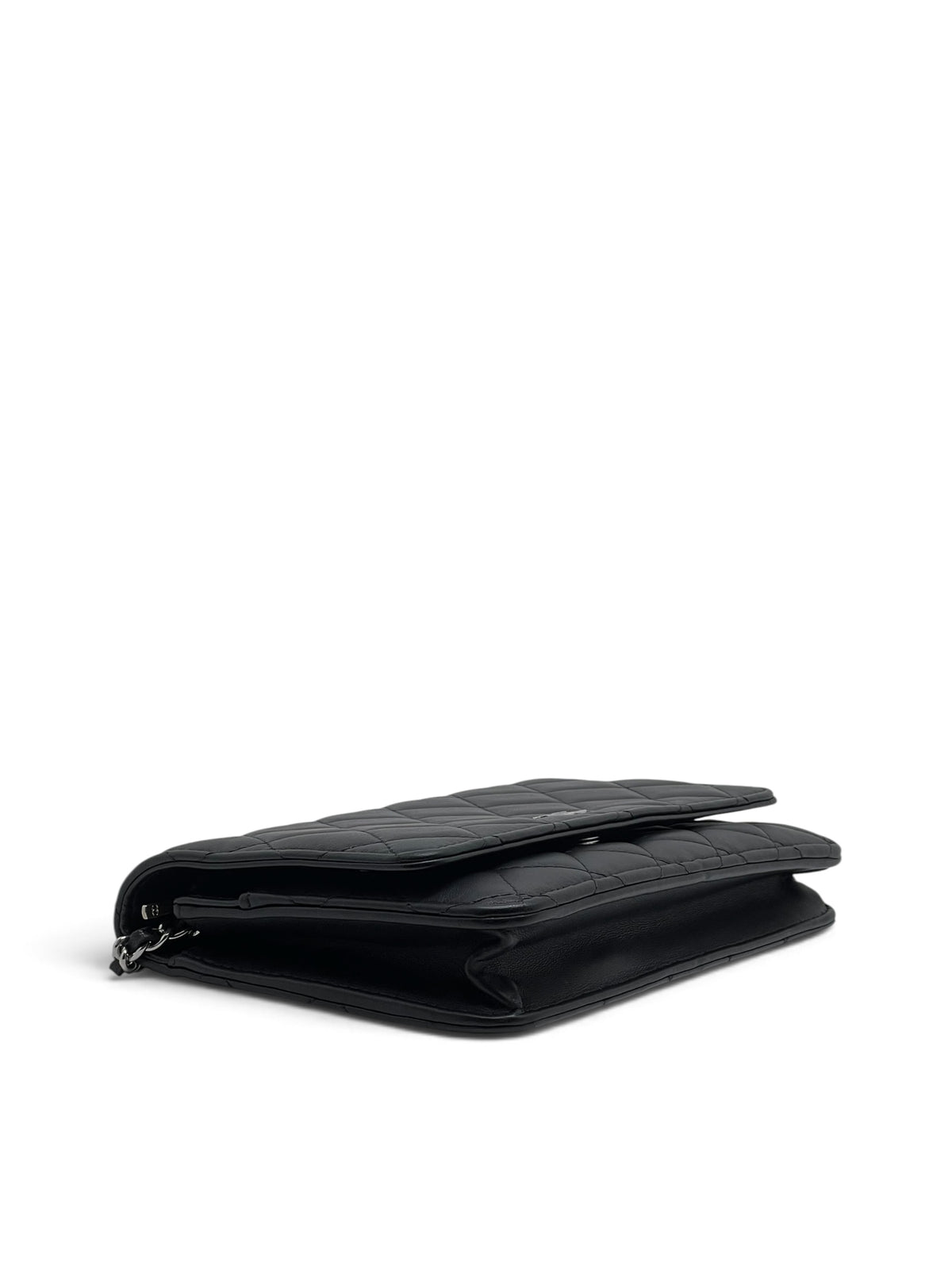 Chanel - Sac Wallet on chain classique Noir Cuir d’agneau