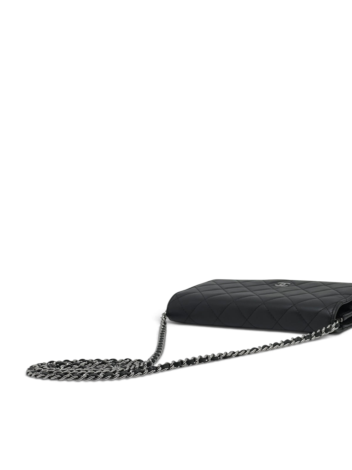 Chanel - Sac Wallet on chain classique Noir Cuir d’agneau