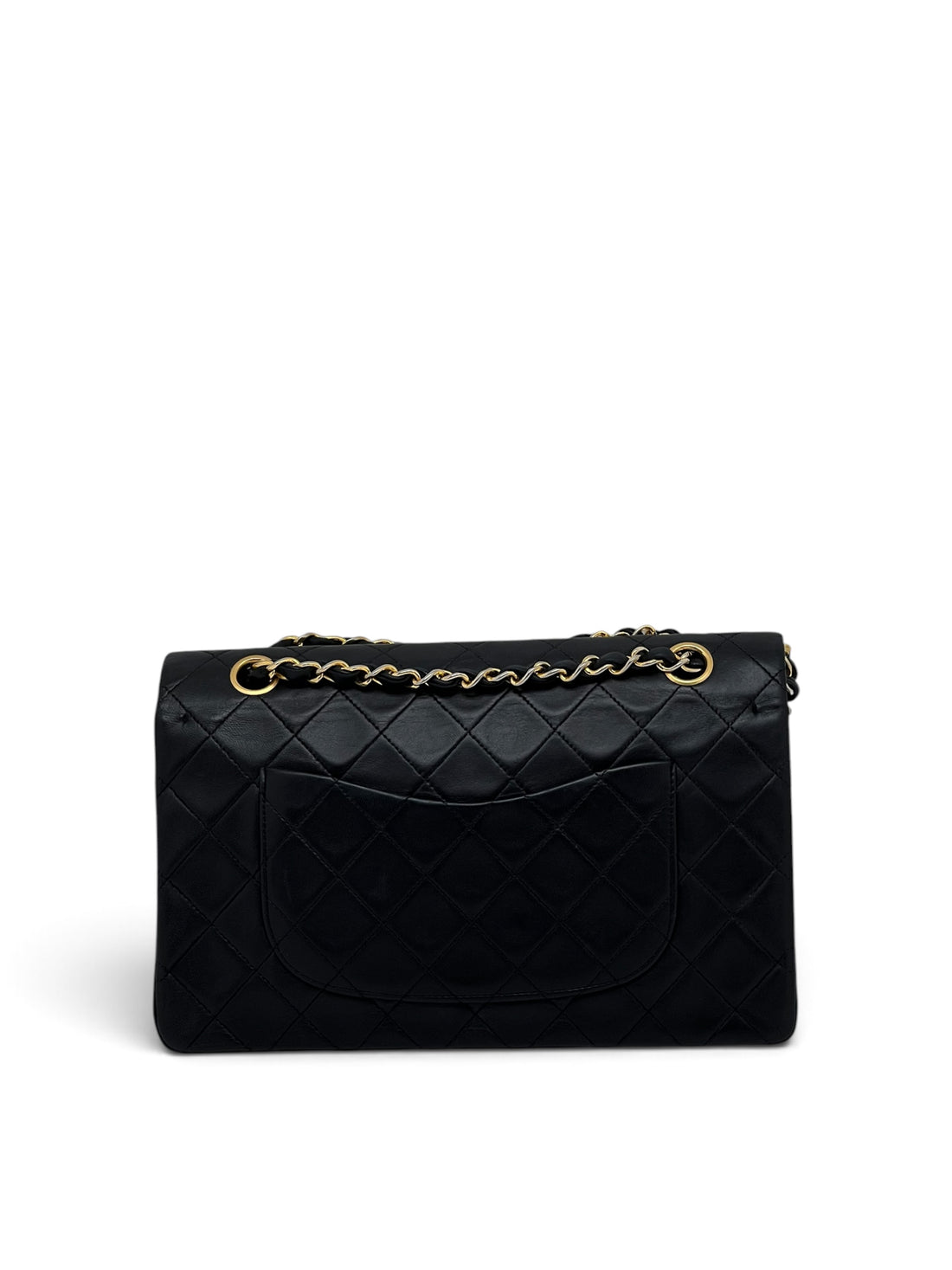 Chanel - Sac Timeless 25 Noir Cuir d’agneau double flap 1986-1