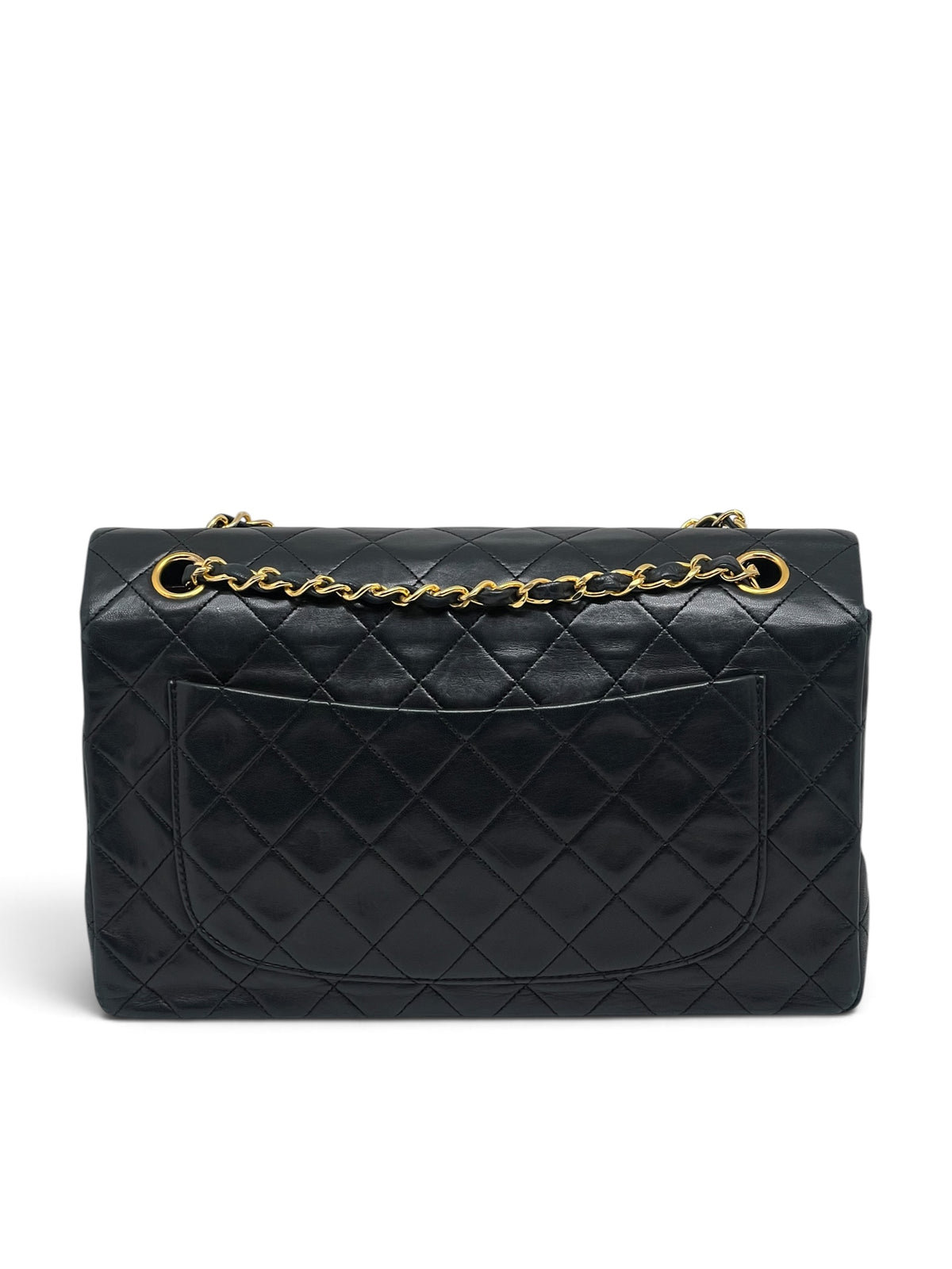 Chanel - Sac Timeless 27 cuir d’agneau noir 1996-1997
