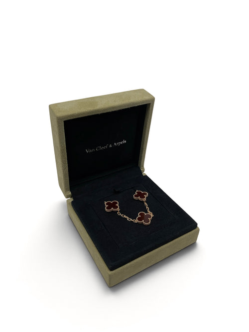 Van Cleef & Arpels - Bracelet Vintage Alhambra 5 motifs Cornalin