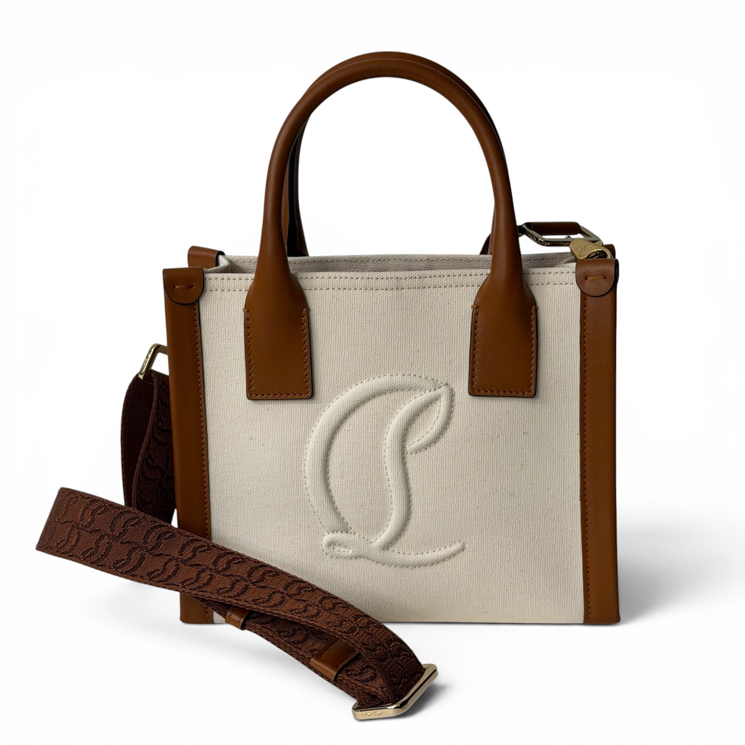 Christian Louboutin - Sac toile et cuir By My Side