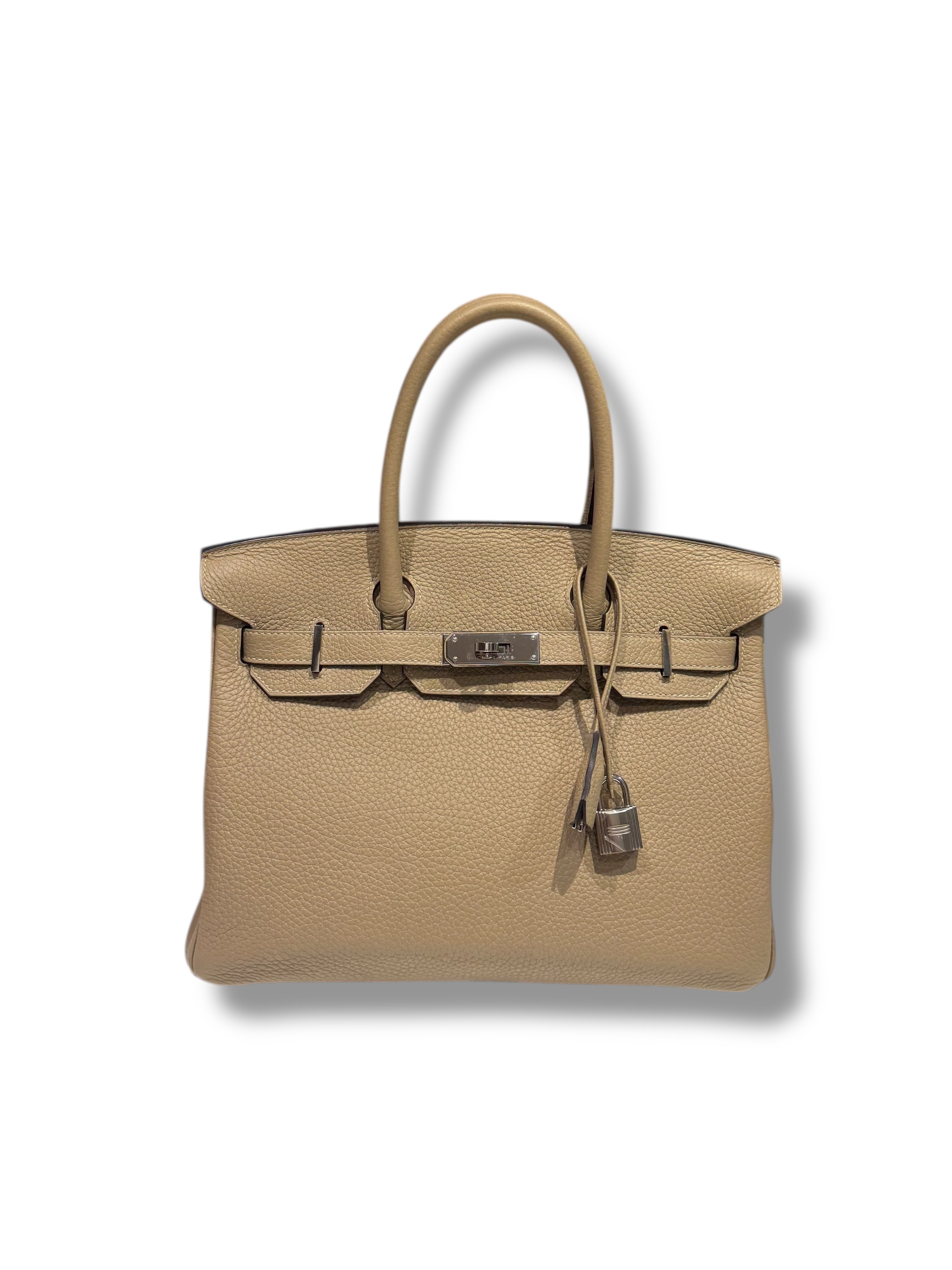 Hermès - Sac Birkin 30 Trench Taurillon Clémence
