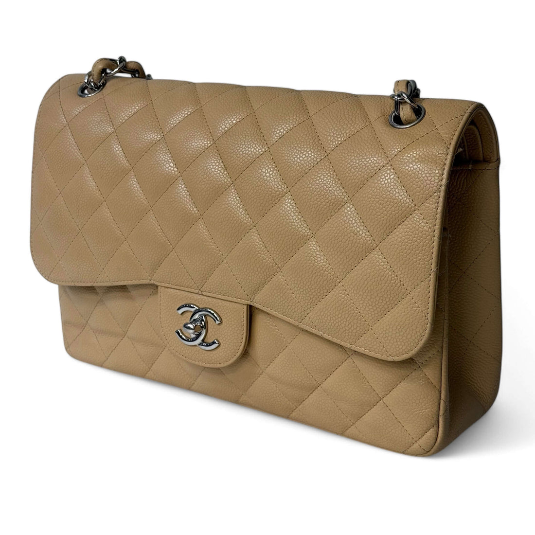 Chanel - Borsa Jumbo beige