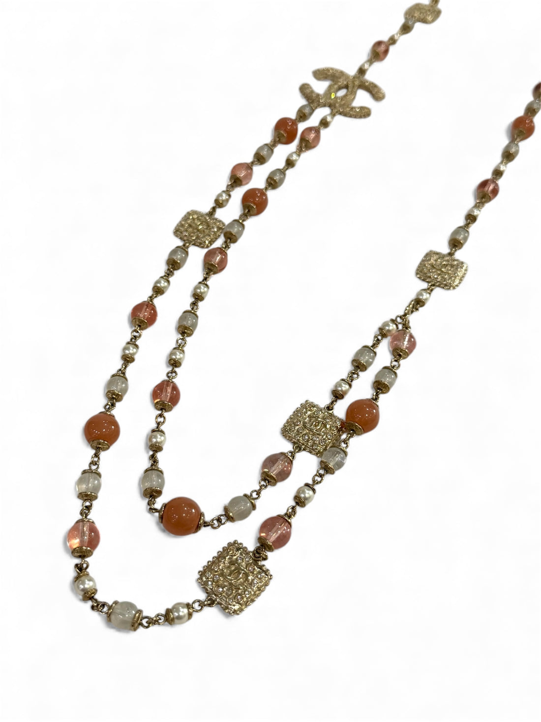 Chanel - Halskette mit doppelter Kette 59 cm