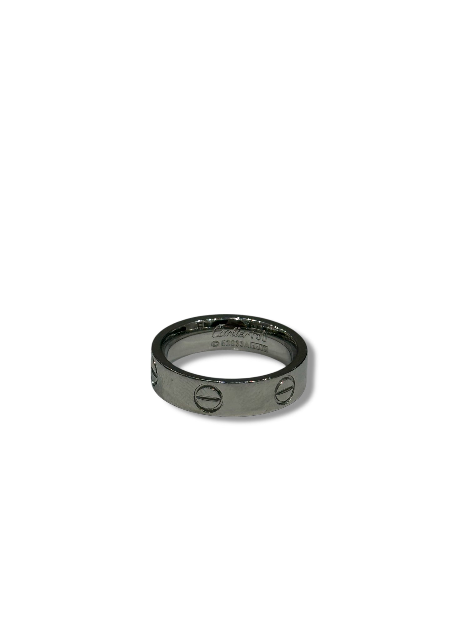Cartier - bague LOVE pm or gris T53