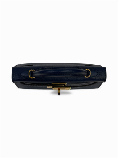 Hermès - Sac Kelly II sellier Mini Bleu Navy