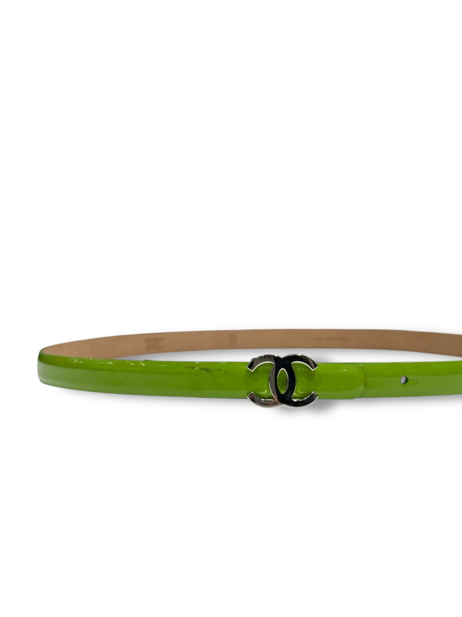 Chanel - Ceinture fine Verte T80