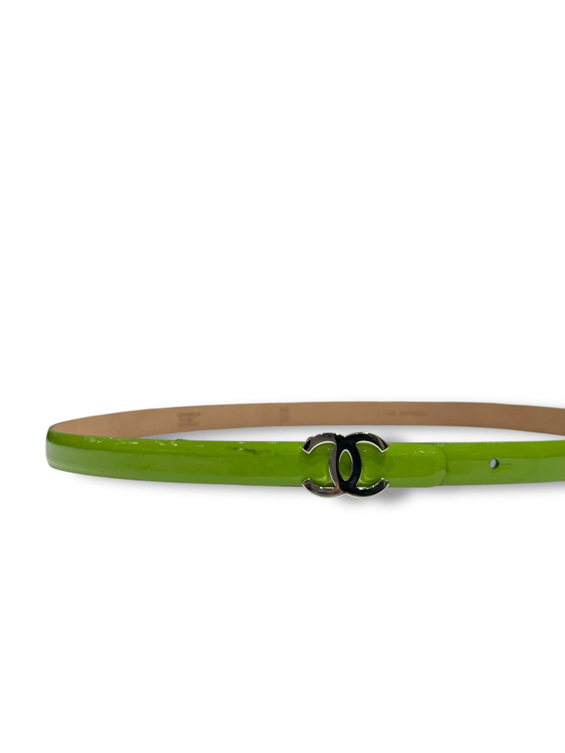 Chanel - Ceinture fine Verte T80