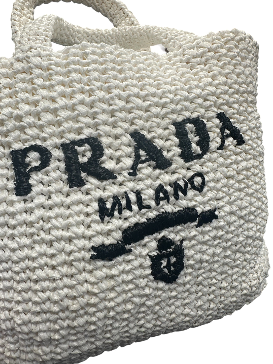 Prada - Sac Tote naturel PM