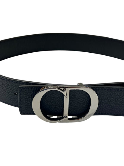 Dior - ceinture homme cuir marine et noir réversible