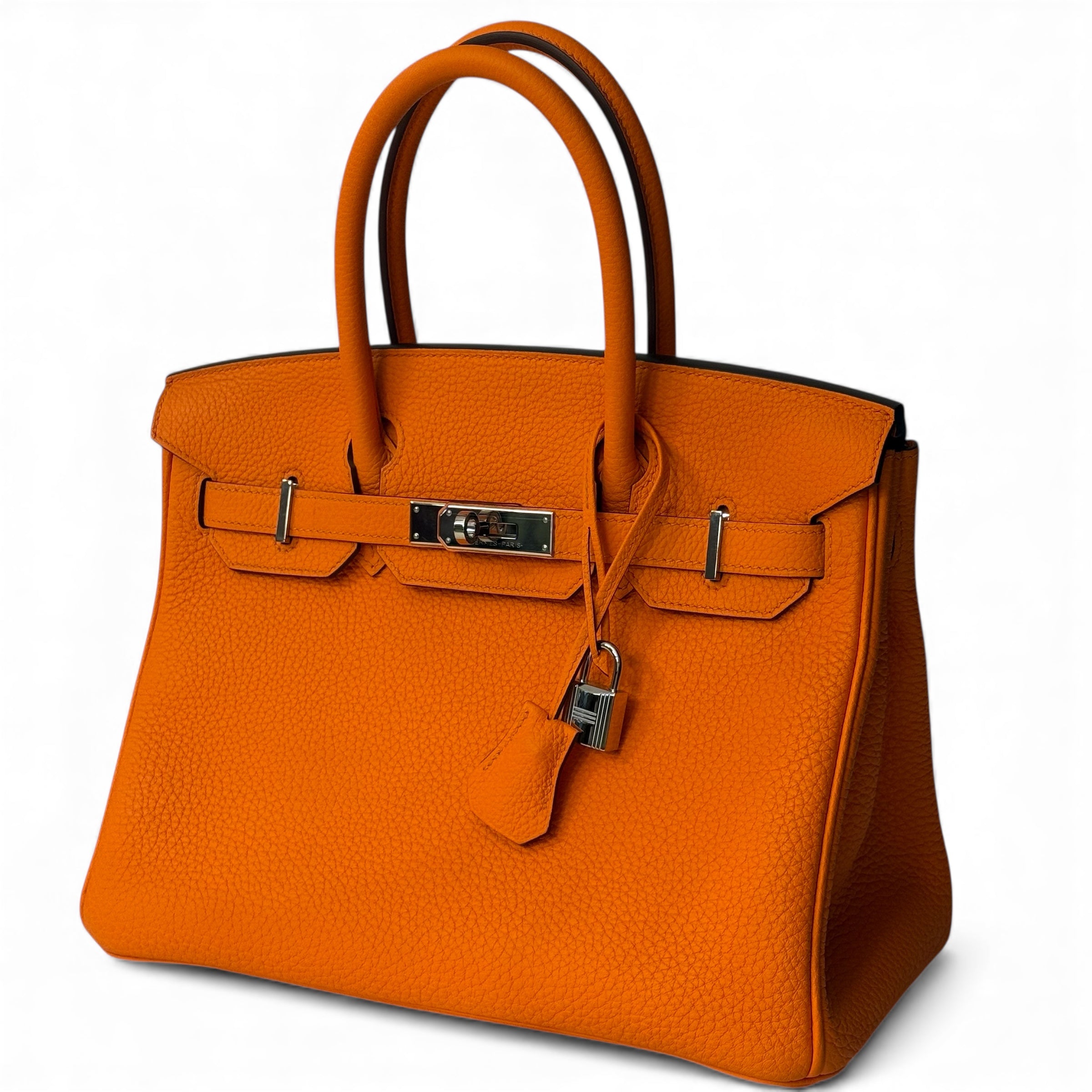 Hermès - Sac Birkin 30 Orange Minium