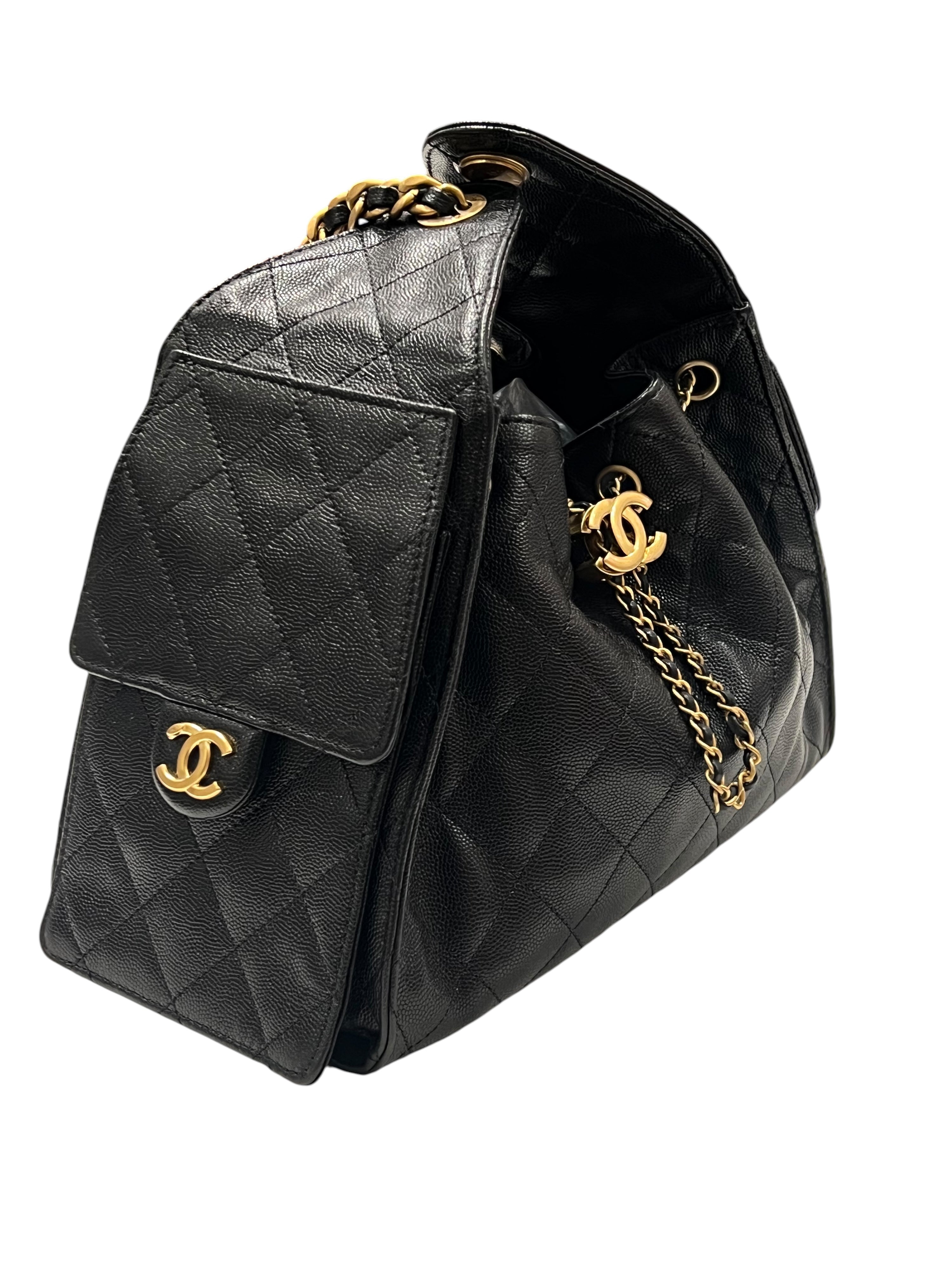 Chanel - sac 25 small cuir noir