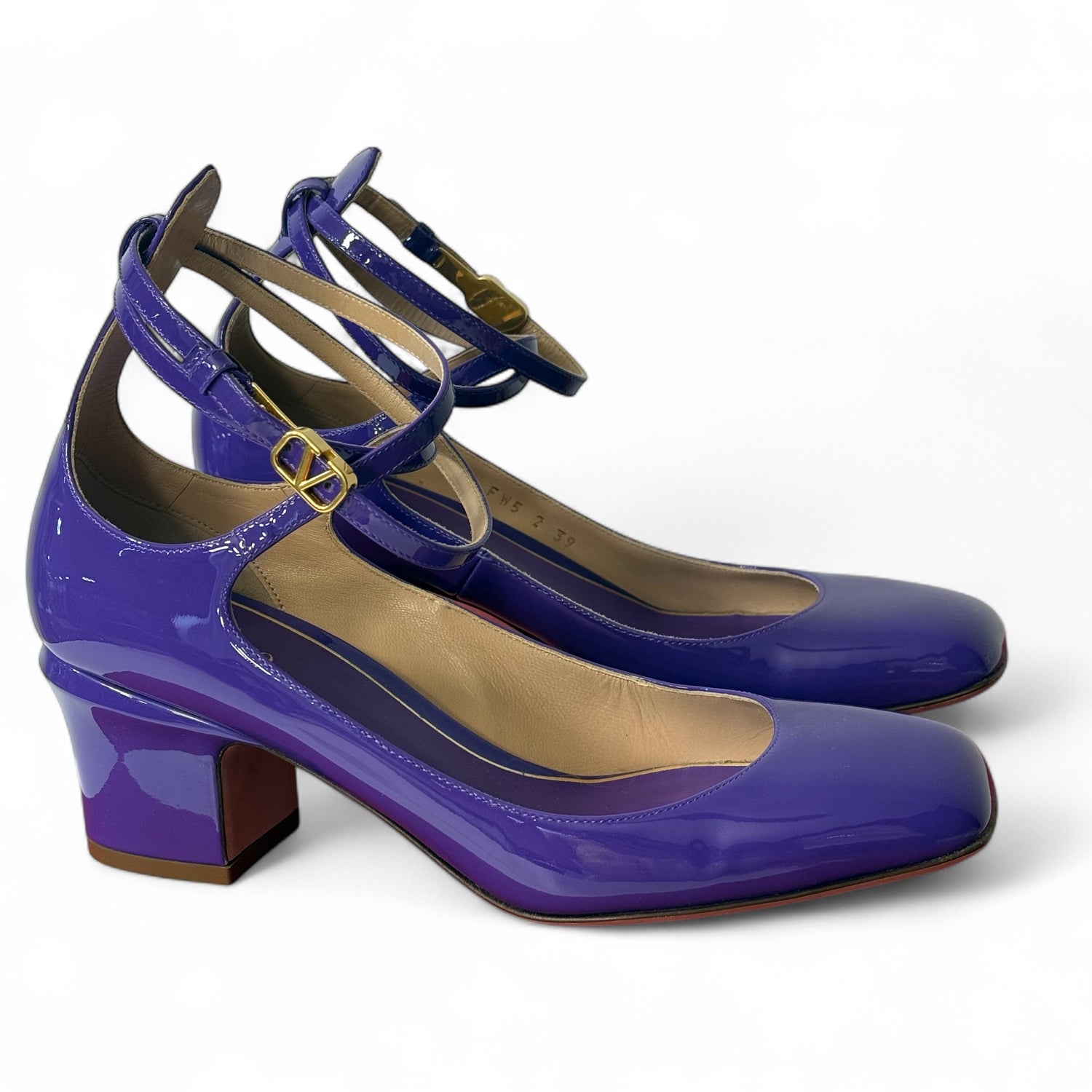 Valentino - Ballerines cuir vernis T.39