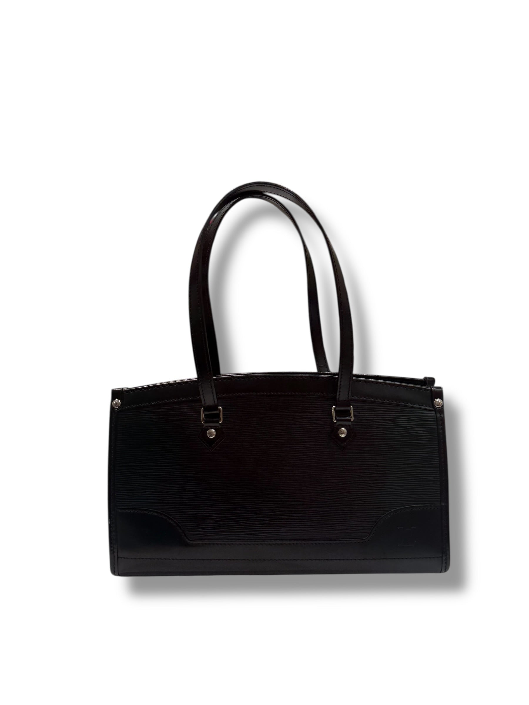 Sac Louis Vuitton Madeleine Cuir épi noir | Les Folies d’Eugénie