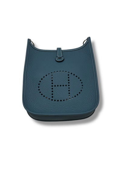 Hermès - Sac Evelyne 16 New Bleu Jean PHW | Les Folies d’Eugénie