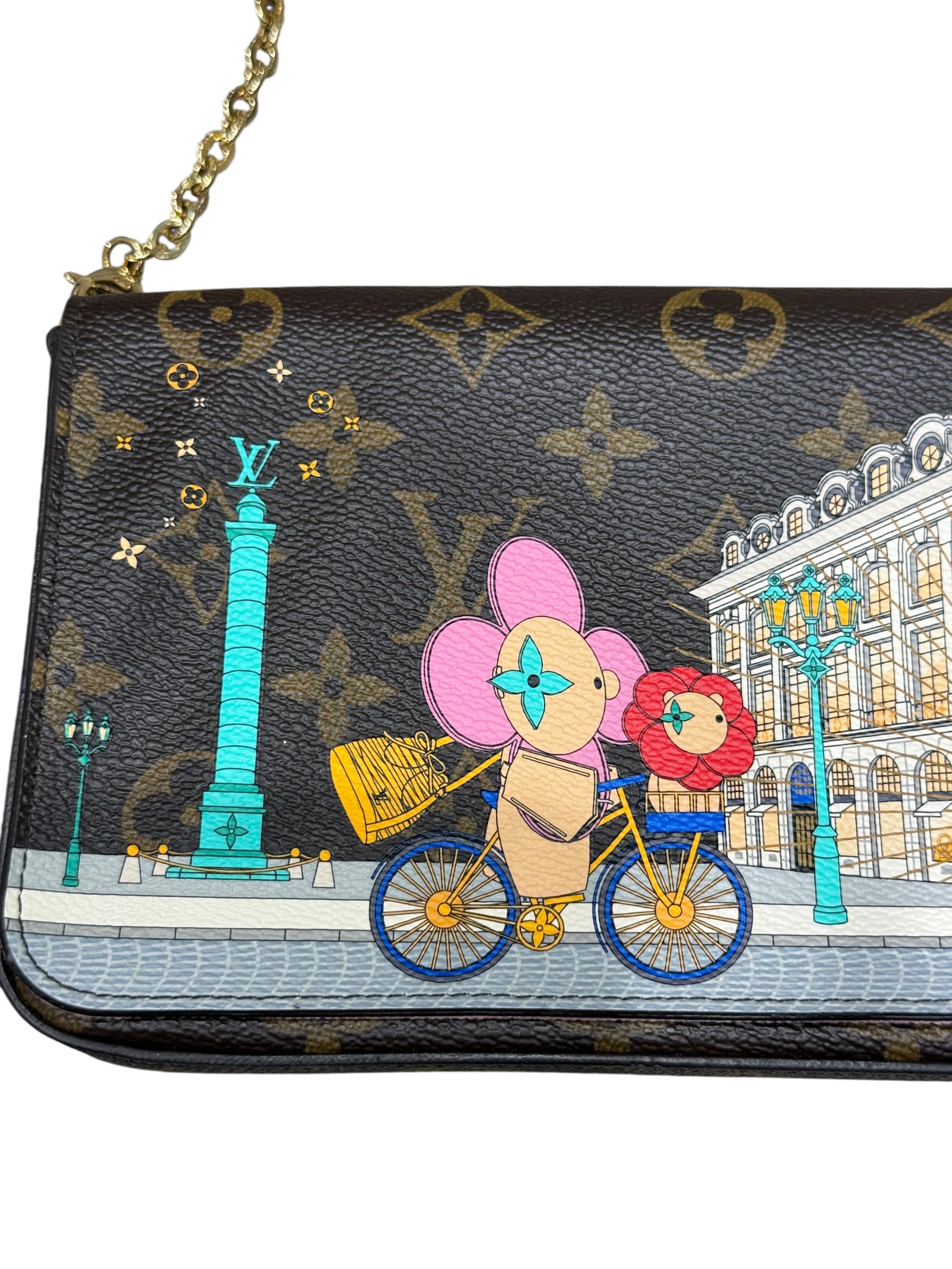 Louis Vuitton - Pochette Félicie Edition Vivienne Place Vendôme | Les Folies d’Eugénie