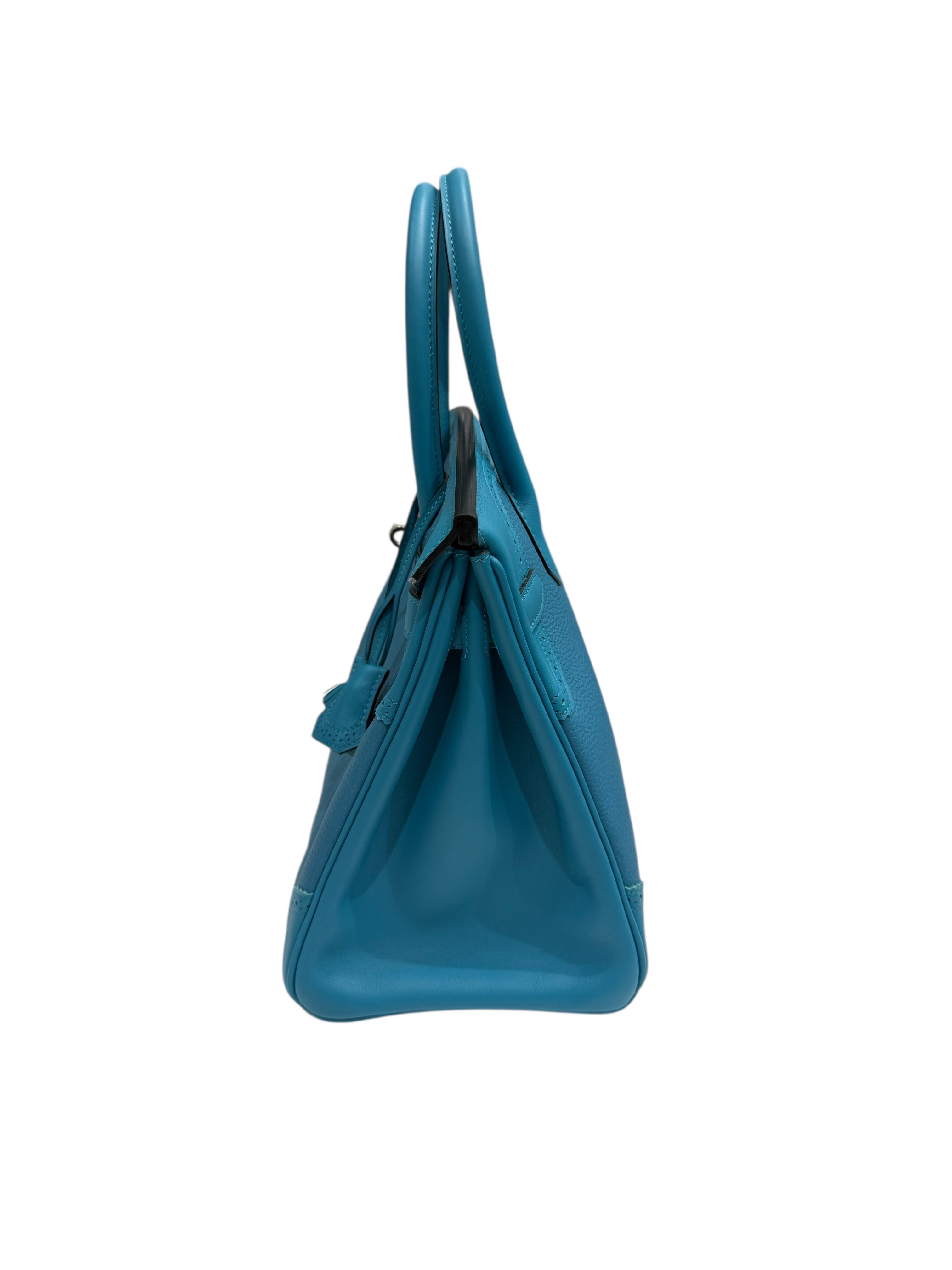 Hermès - Birkin 30 Ghilli togo/swift Turquoise PHW
