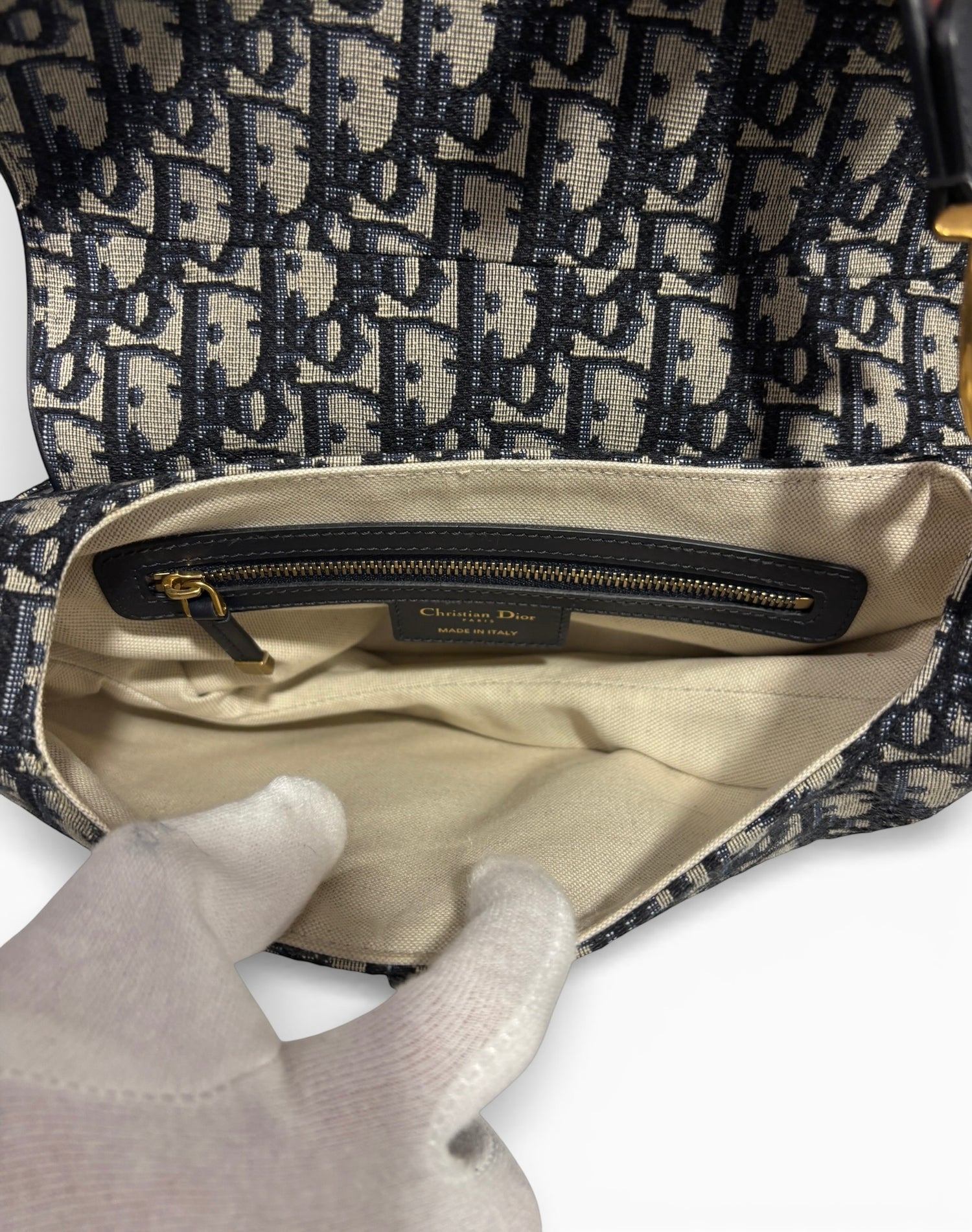 Dior - Sac Saddle monogramme