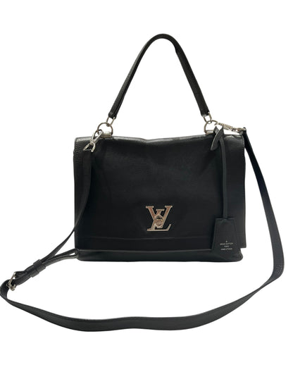 Louis Vuitton - sac lockme bandoulière cuir noir