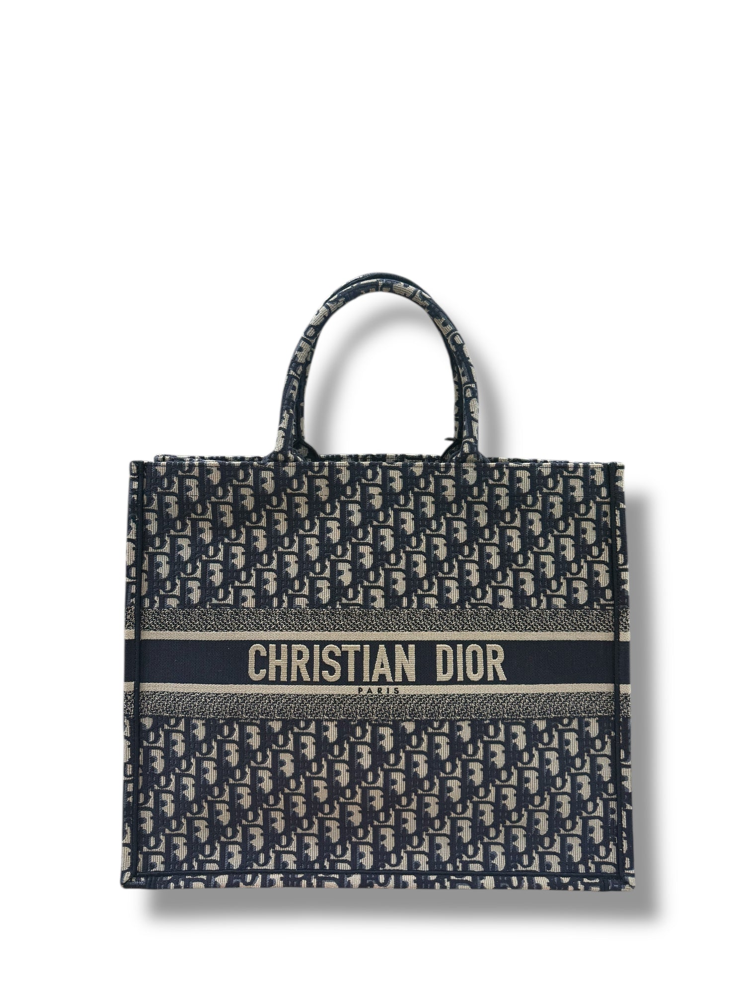 Dior - Sac Tote bag toile Oblique GM