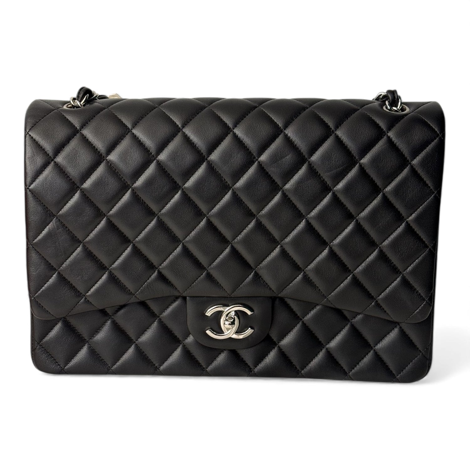 Chanel - Sac 11.12 Maxi en cuir d’agneau