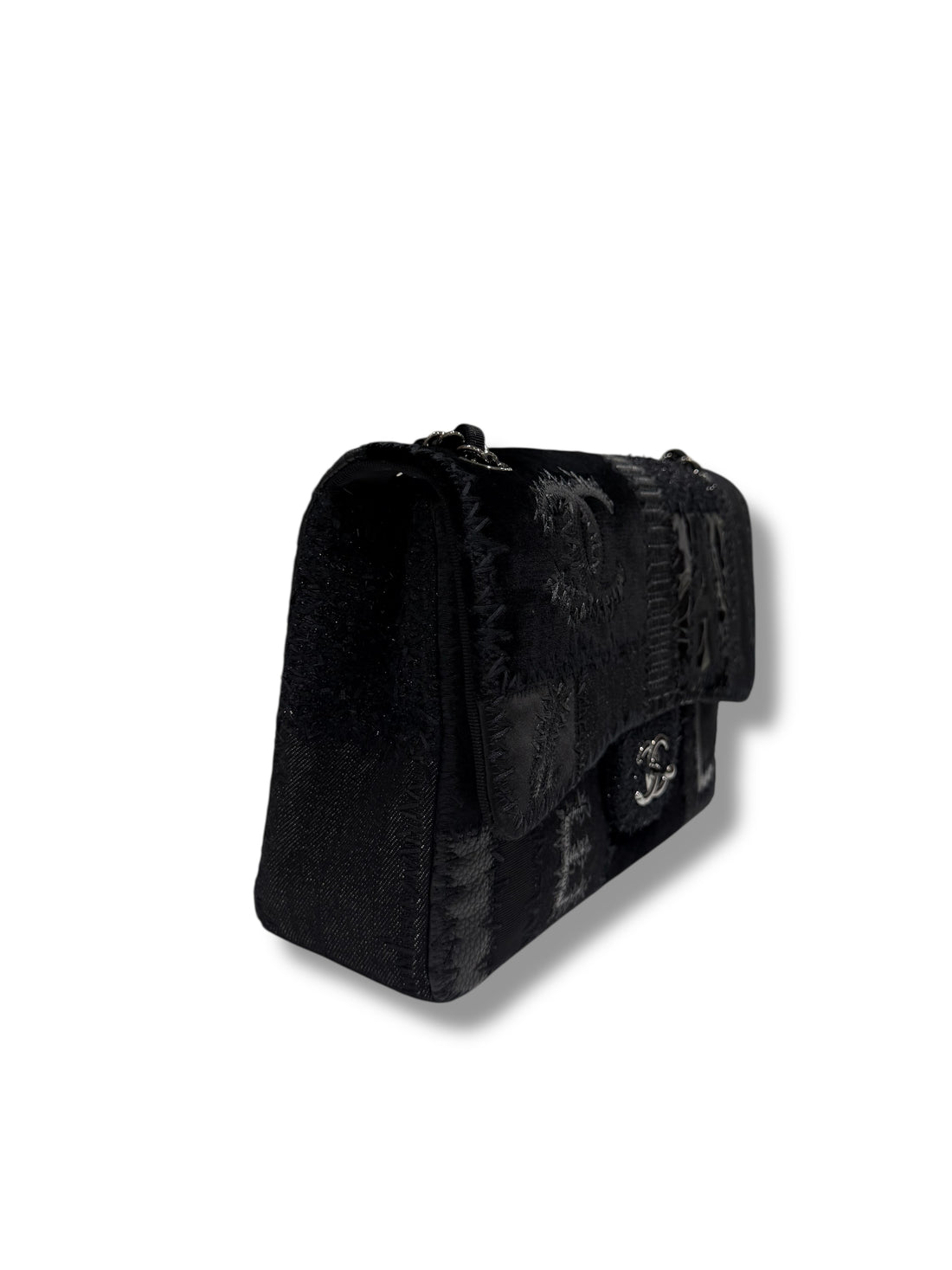 Chanel - Sac classique Jumbo à rabat Édition limitée patchwork