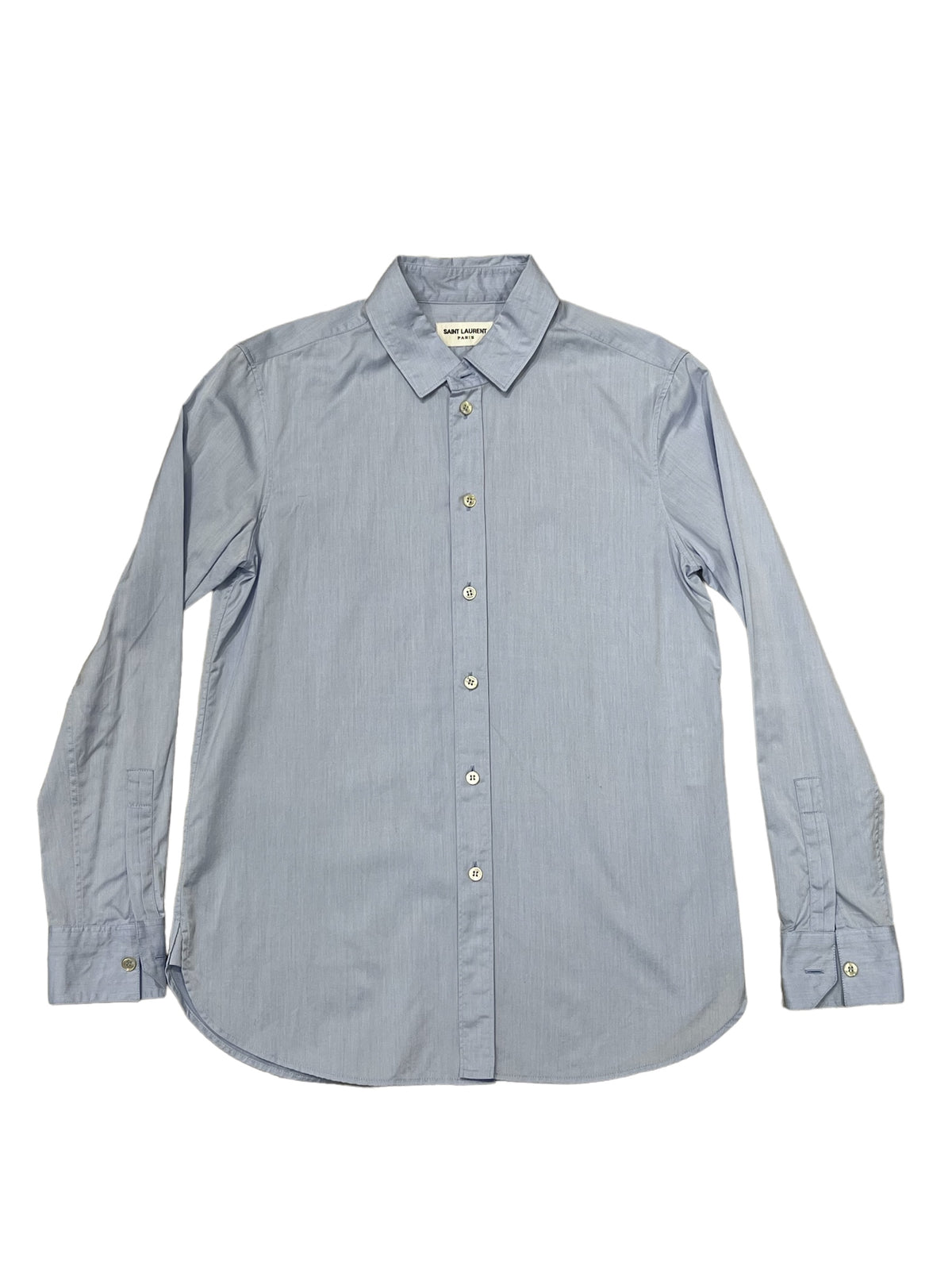 Saint Laurent – Blaues Hemd, Größe 36