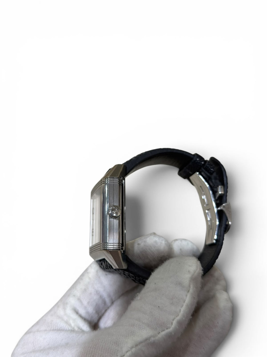 Jaeger-LeCoultre - Montre Reverso Squadra bracelet en galuchat