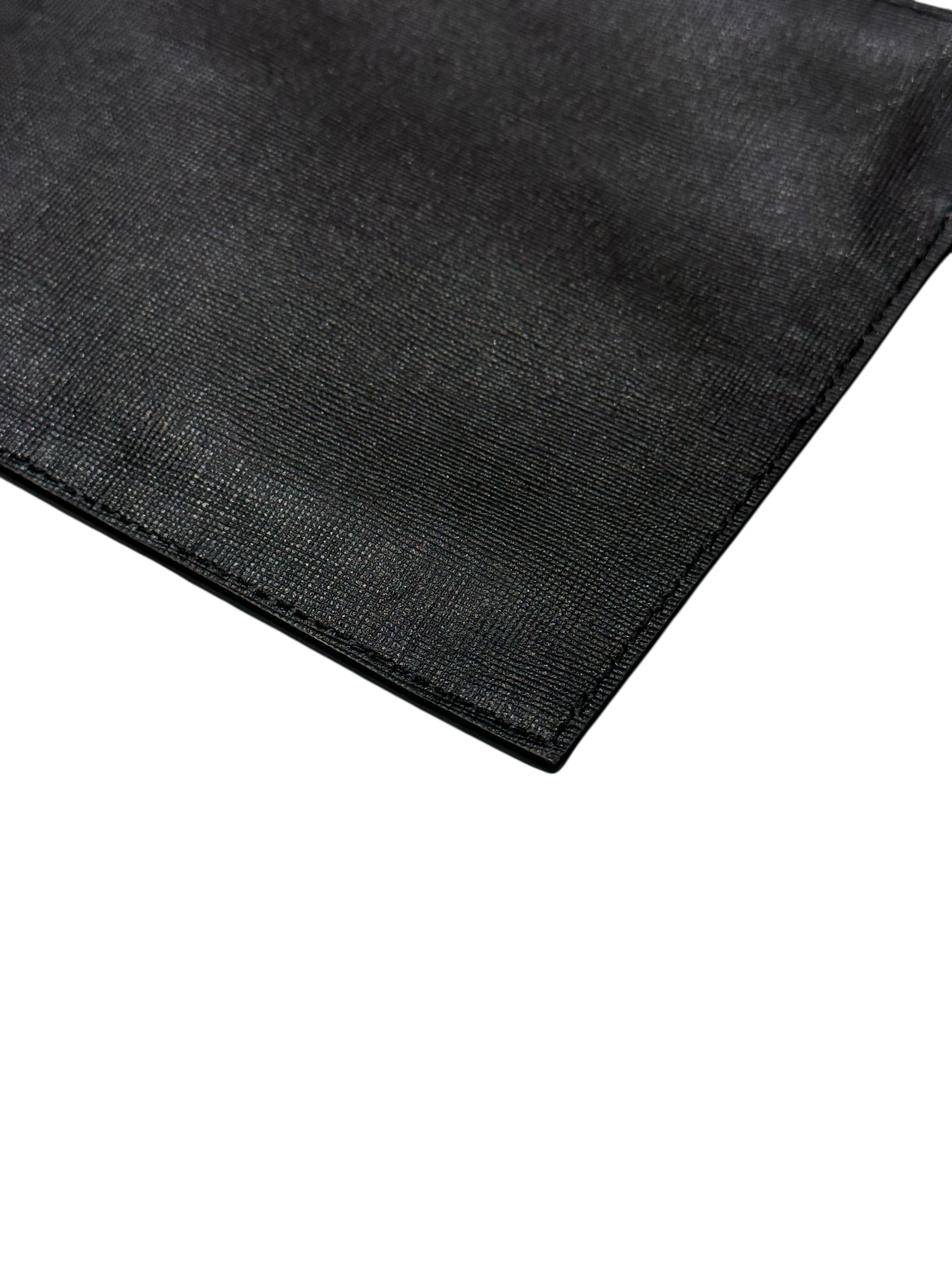 Versace - Pochette médusa cuir noir