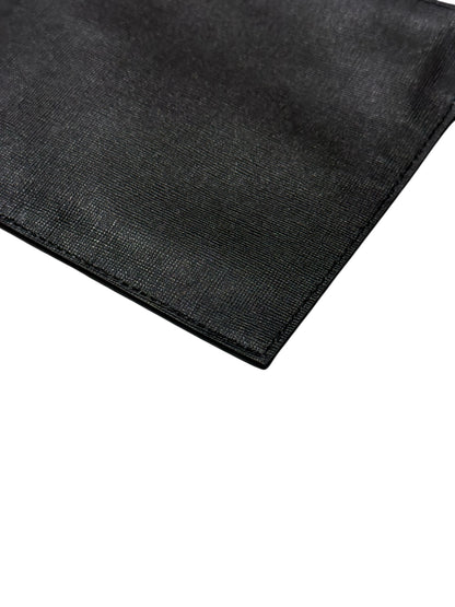 Versace - Pochette médusa cuir noir