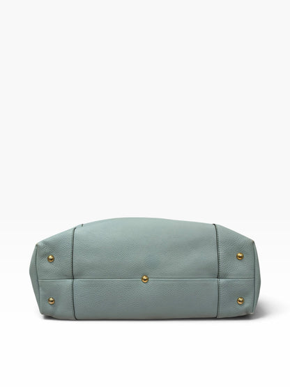 Gucci - Borsa tote in pelle martellata verde chiaro