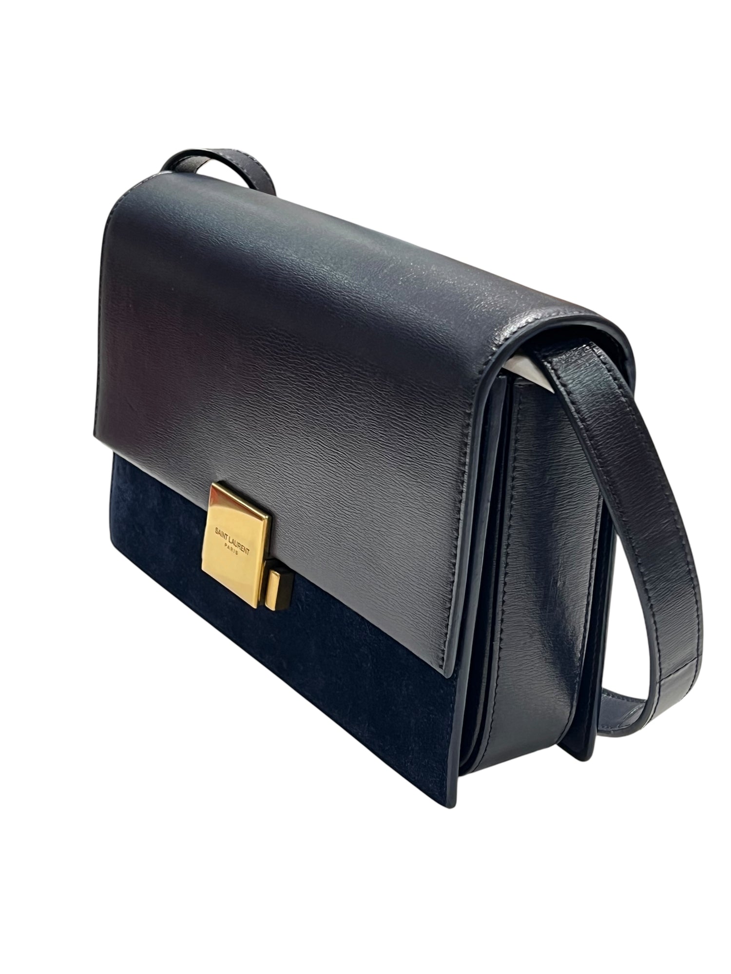 Saint Laurent - sac bellechasse bleu bi-matière
