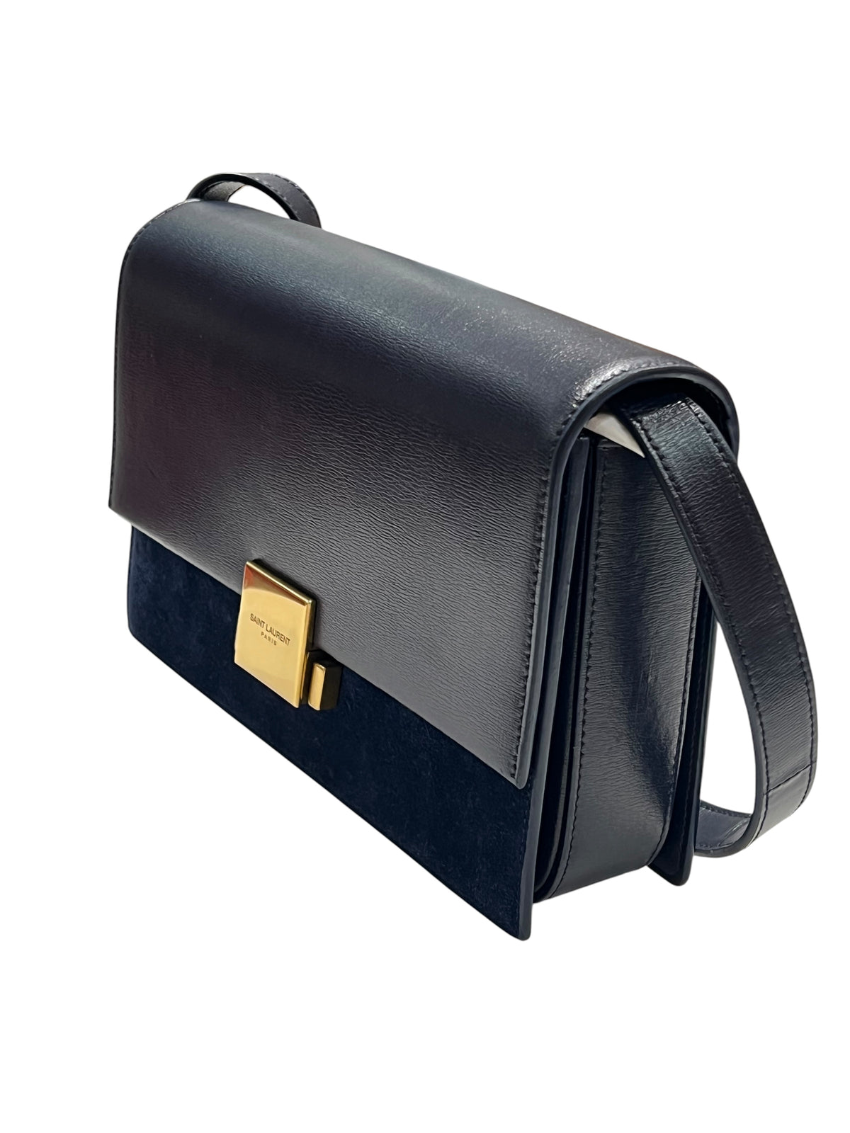 Saint Laurent - Bellechasse bag in blue two-tone material