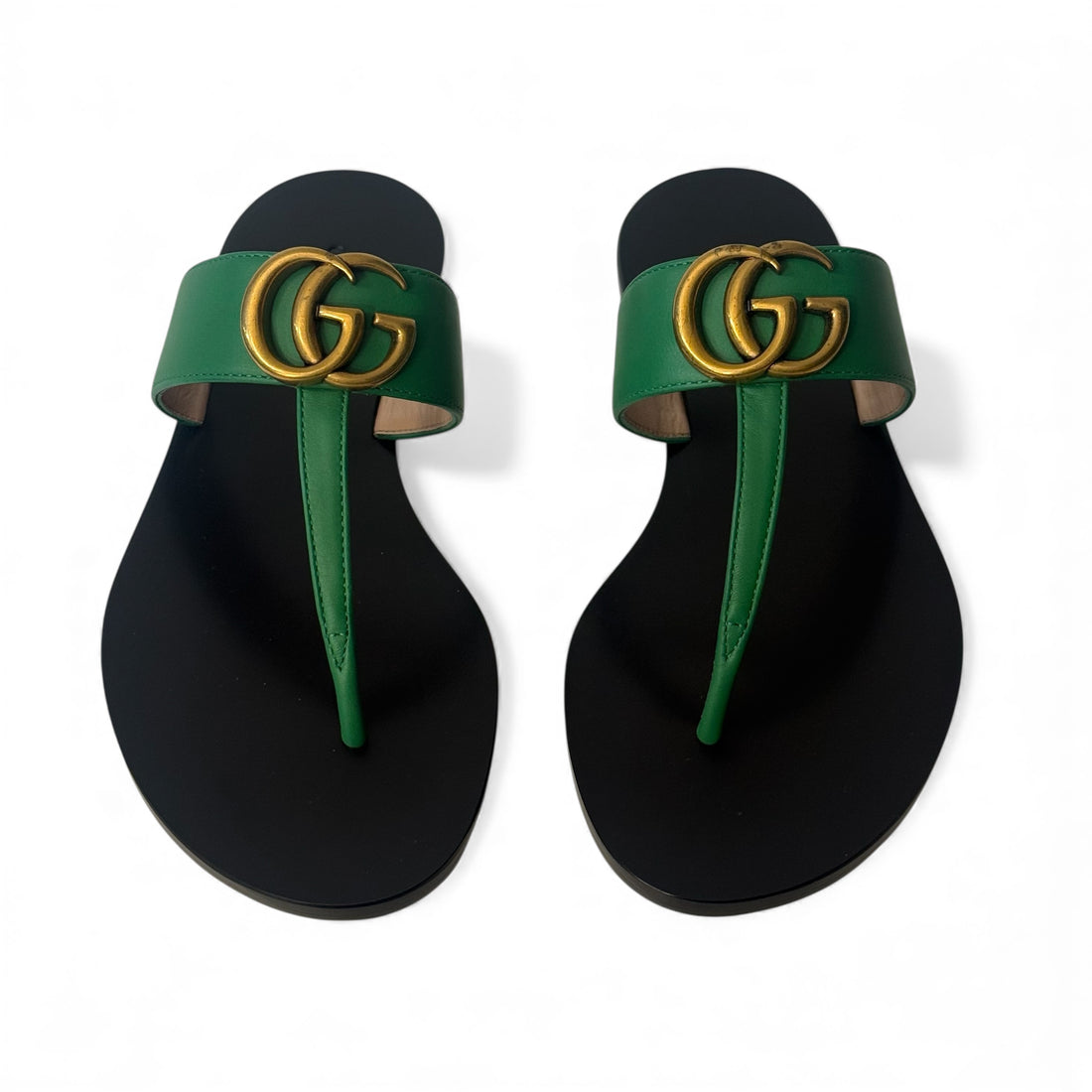Gucci - Sandales Marmont vertes T.34.5