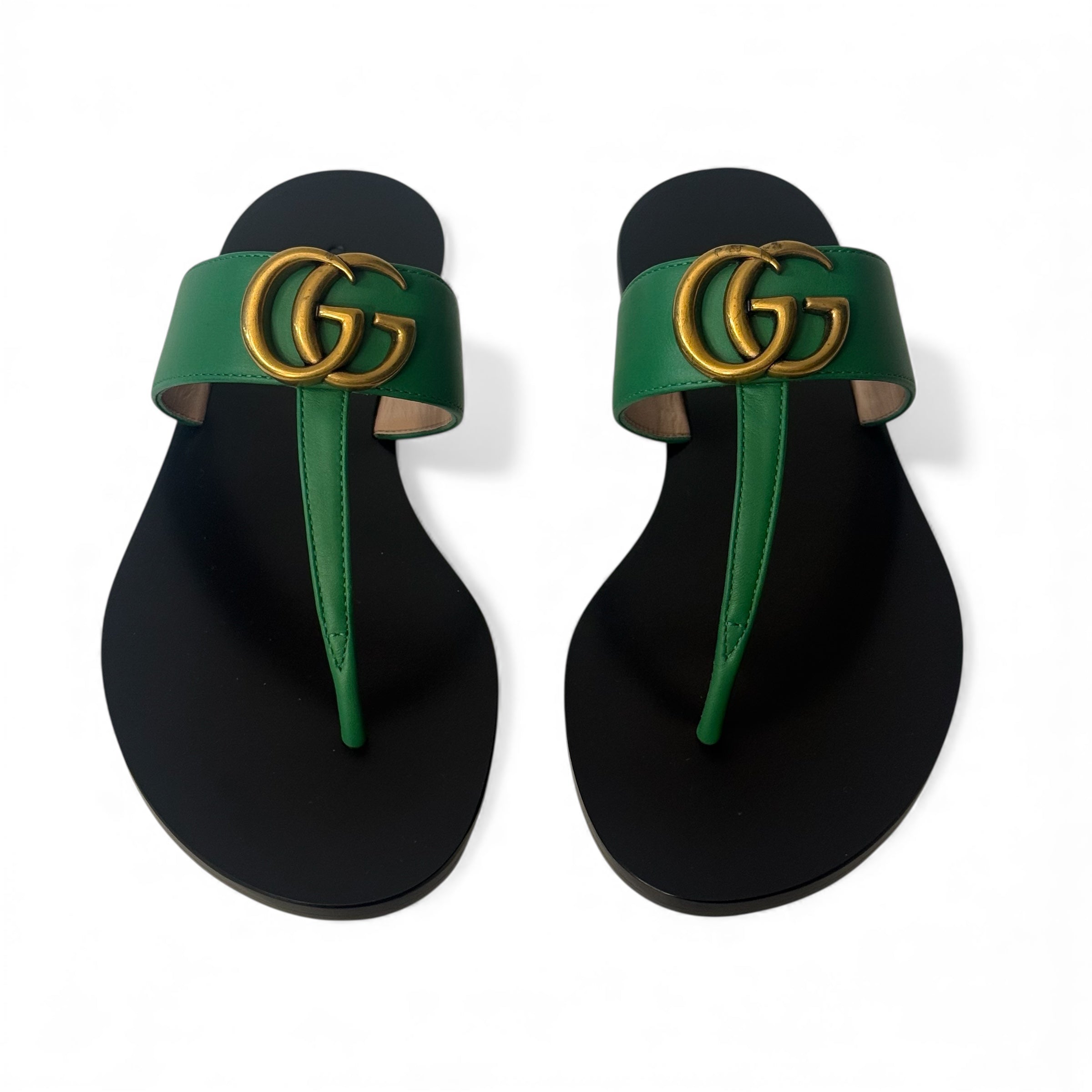 グッチ - マルモント 緑色のサンダル サイズ34.5